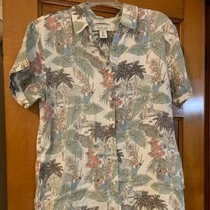 Rachel Zoe L linen dress in tropical print